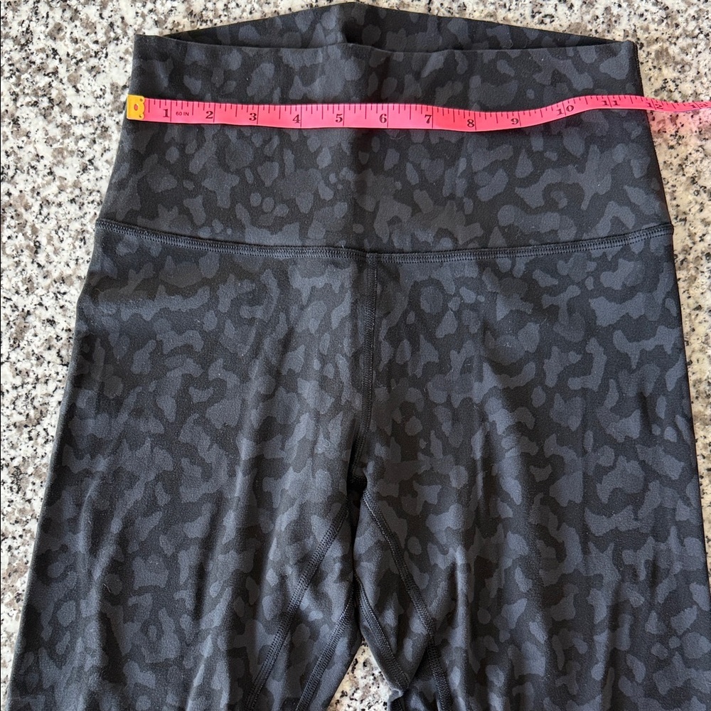 Lululemon Align High Rise Black/Gray Camo Deep Coal Multi  Sz6 Crop 21" - Picture 5 of 11
